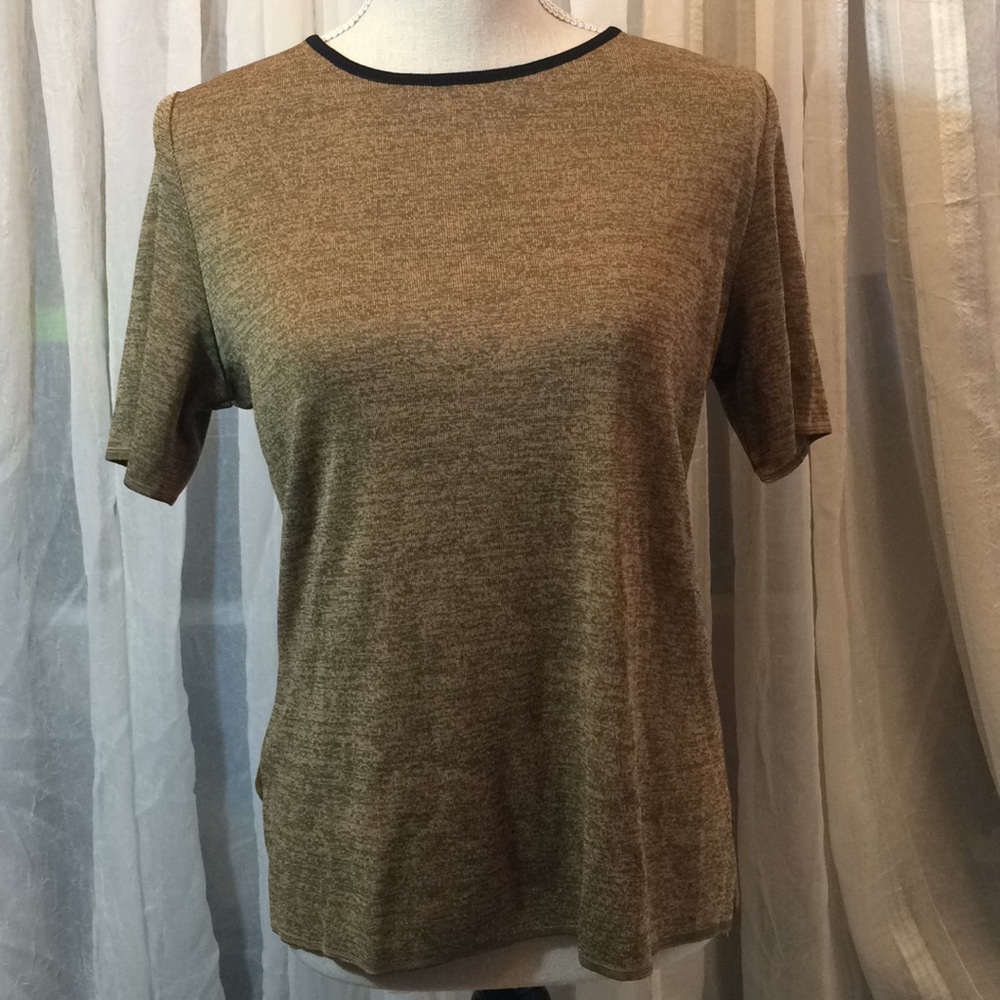 VTG Exclusively Misook Retro Comfy Short Ringer